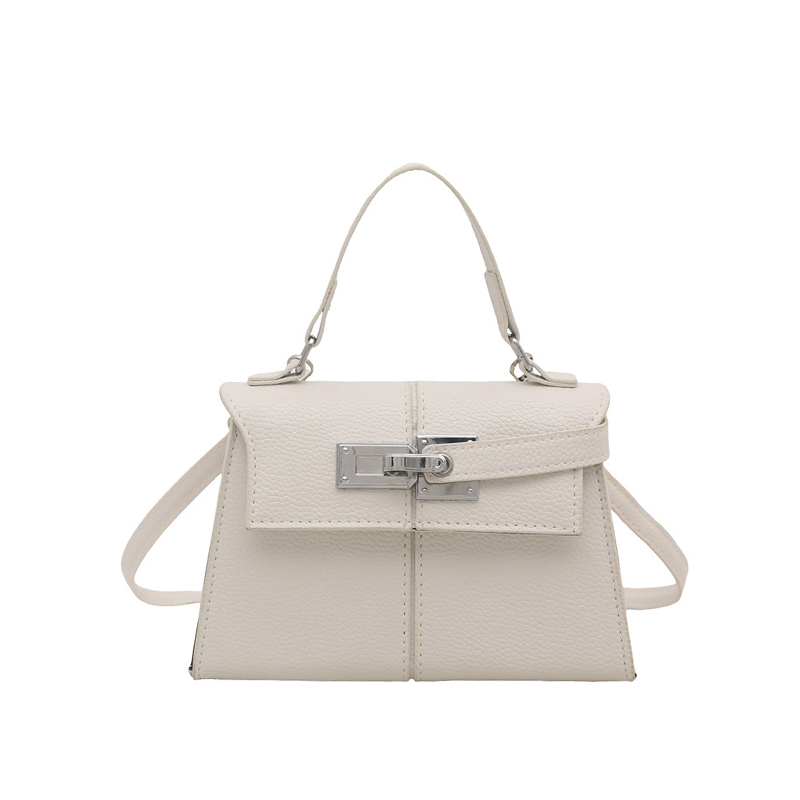 Retro lychee pattern small square handbag | Moostwer